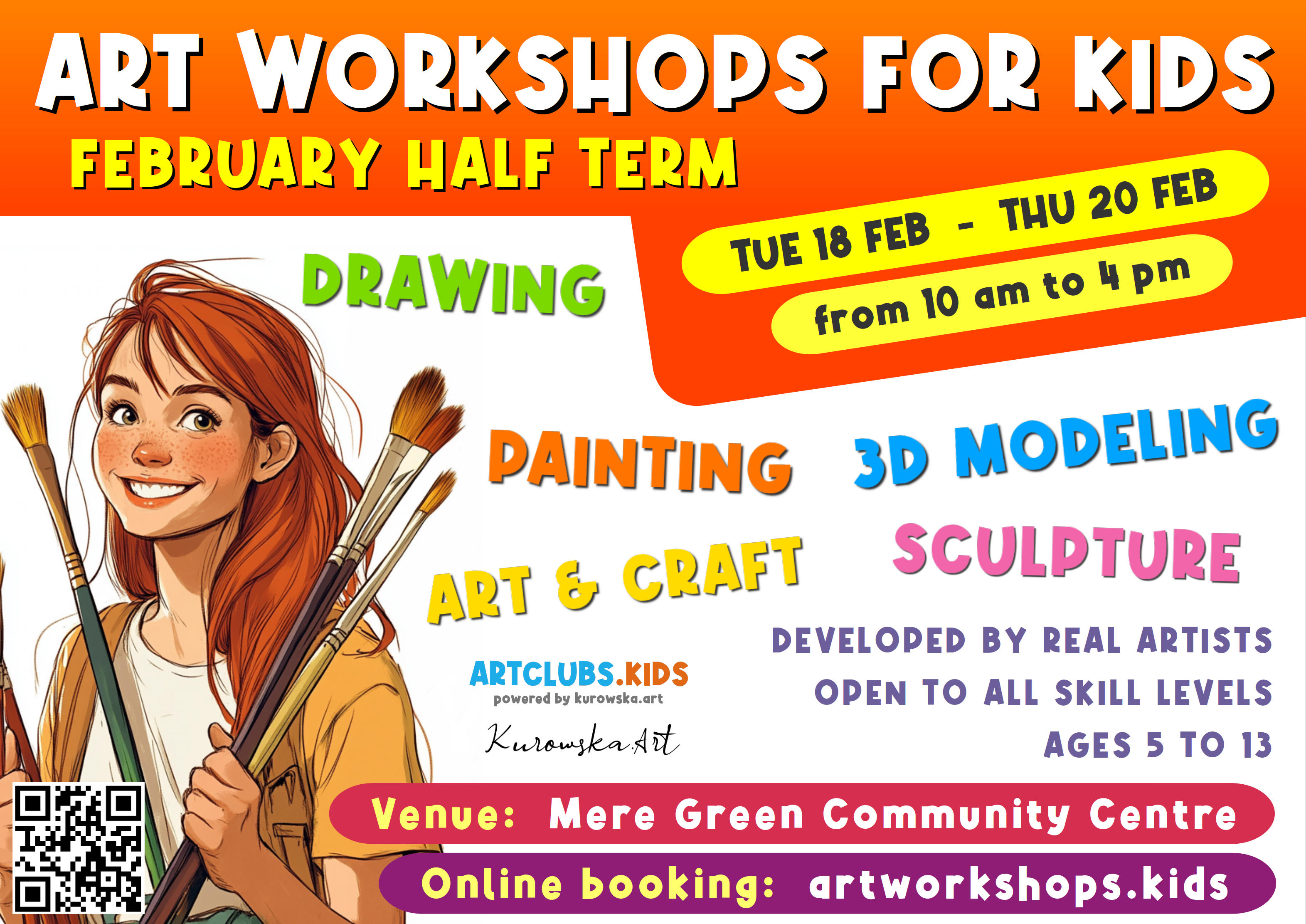February 2025 Art Workshops For Kids 1