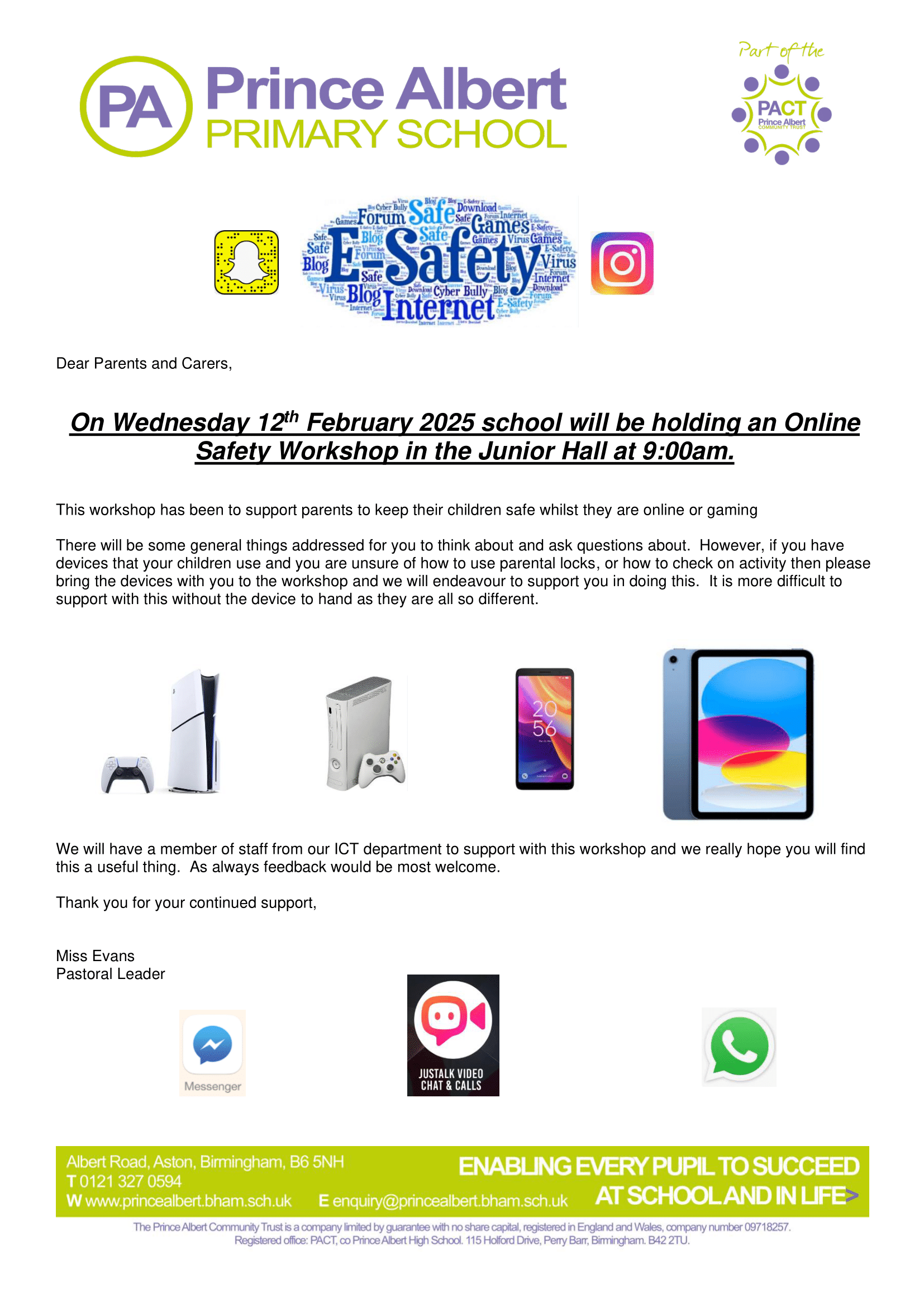 Online Safety Workshop 1