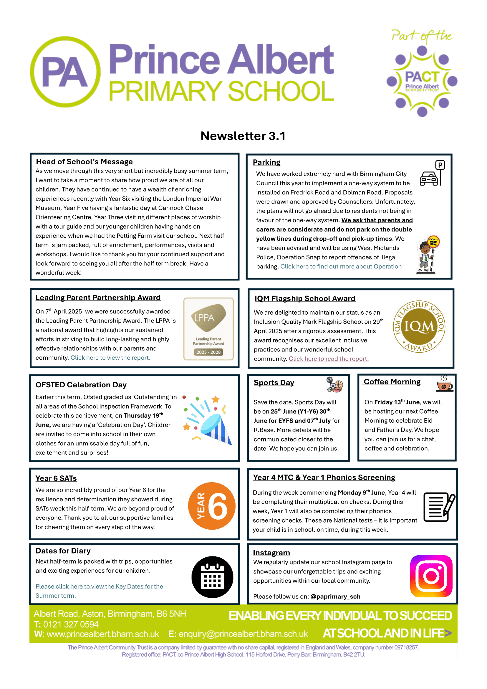 Summer 3.1 Newsletter