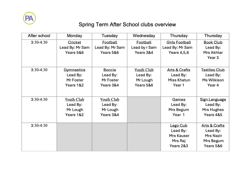 Spring Clubs Overview 26