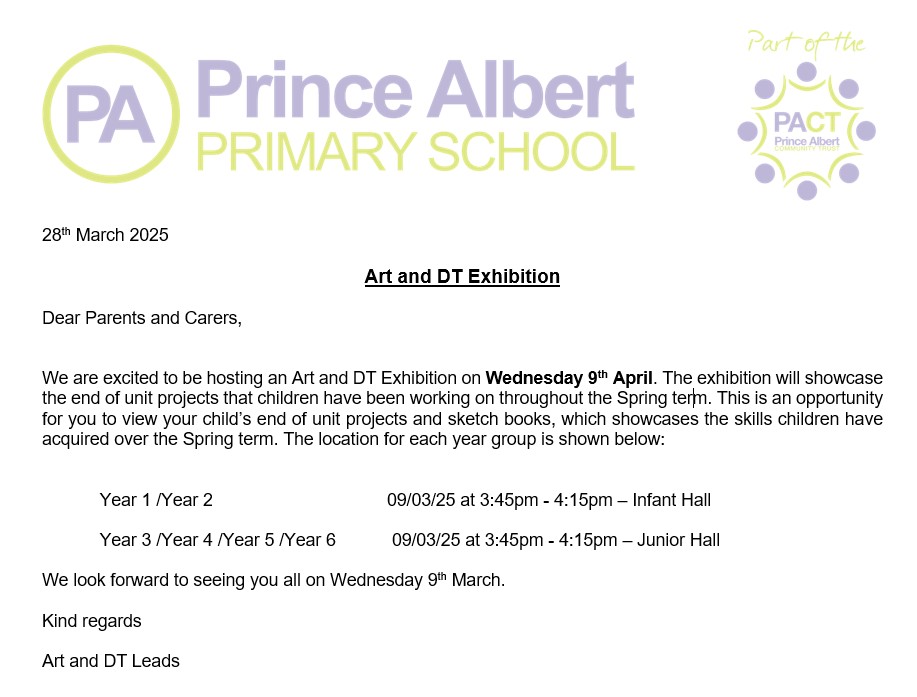 Art and DT Exhibition