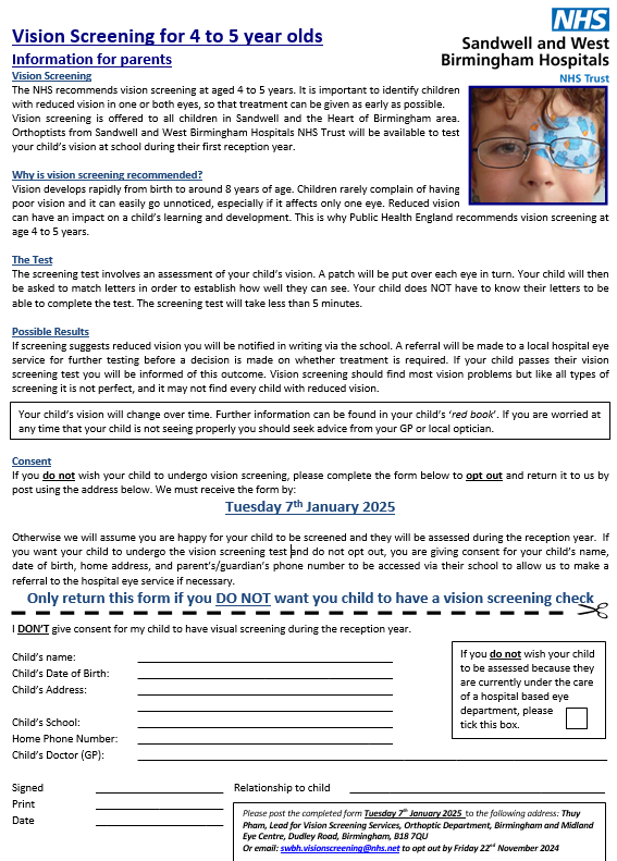 NHS Letter